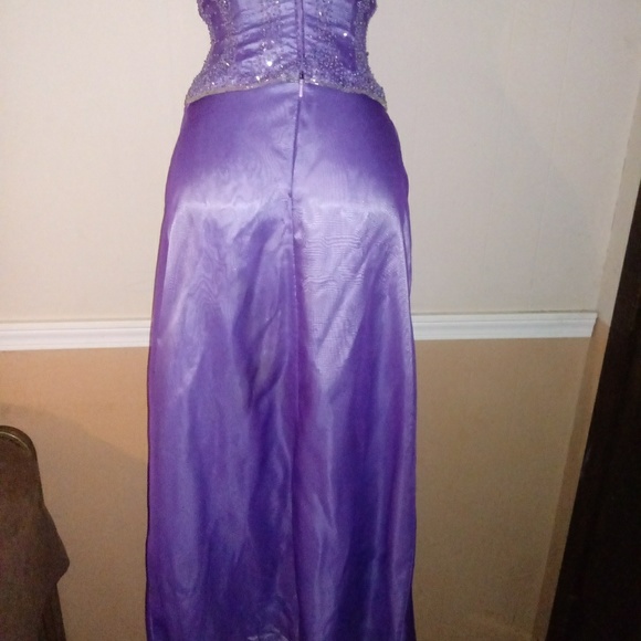 Fleur DeLis 2 Pc Prom Dress Sz 4 Lilac - Picture 6 of 7